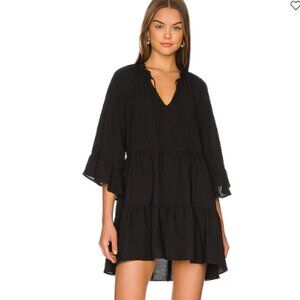 Show Me Your Mumu Dress Womens M Black Viola Mini Flowy Made in USA Revolve Slip